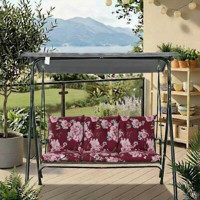 Jastuk za Baštensku Ljuljašku 135x55x55 cm BORDEAUX RETRO