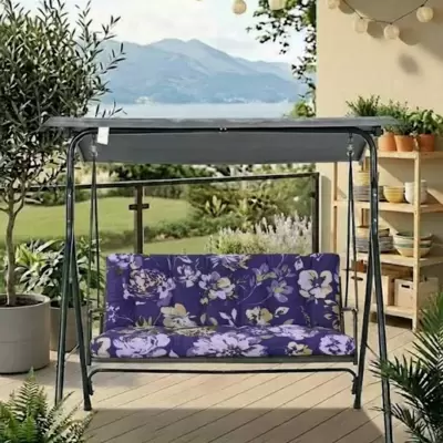 Jastuk za Baštensku Ljuljašku 135x55x55 cm VIOLET RETRO