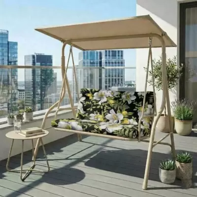 Jastuk za Baštensku Ljuljašku 135x55x55 cm WHITE NIGHT