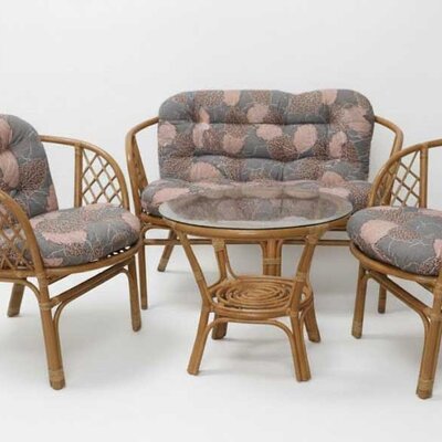 Jastuci za bambus ratan garnituru Bahama LEAVES