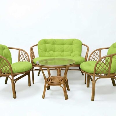 Jastuci za bambus ratan garnituru Bahama LIME