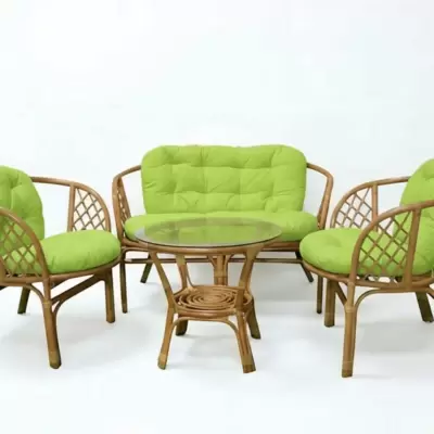 Jastuci za bambus ratan garnituru Bahama LIME