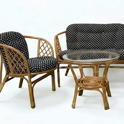 Jastuci za bambus ratan garnituru Bahama POLKA DOTS