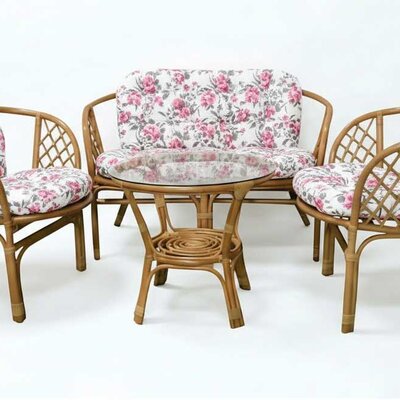 Jastuci za bambus ratan garnituru Bahama PINK SPRING