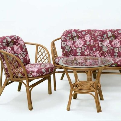 Jastuci za bambus ratan garnituru Bahama BORDEAUX RETRO