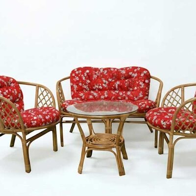 Jastuci za bambus ratan garnituru Bahama RED SPRING