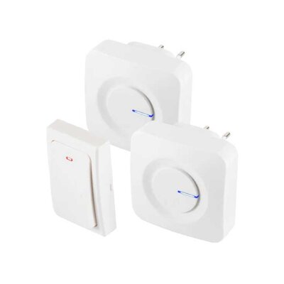 Bežično kućno zvono sa dve unutrašnje jedinice i kinetičkim tasterom DBKS1001AC