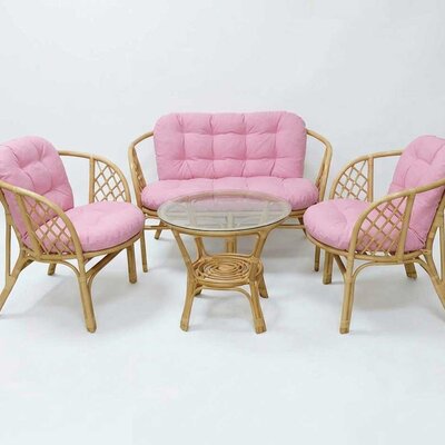 Jastuci za bambus ratan garnituru Bahama BLUSH