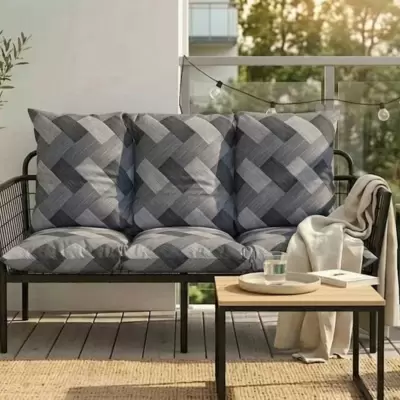 Jastuk Za BaštenskI Dvosed 100x50x50 cm TRICOT-BL