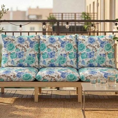 Jastuk Za BaštenskI Dvosed 120x50x50 cm BLUE ROSES