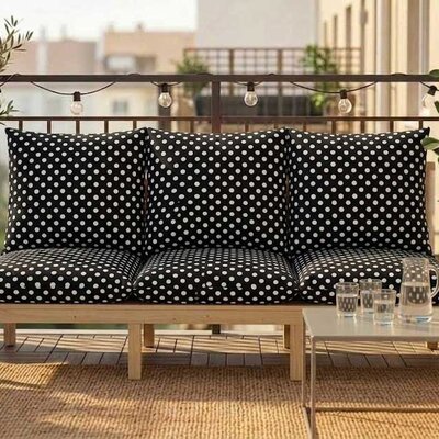 Jastuk Za BaštenskI Dvosed 120x50x50 cm POLKA DOTS