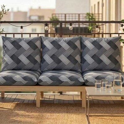 Jastuk Za BaštenskI Dvosed 120x50x50 cm TRICOT-BL