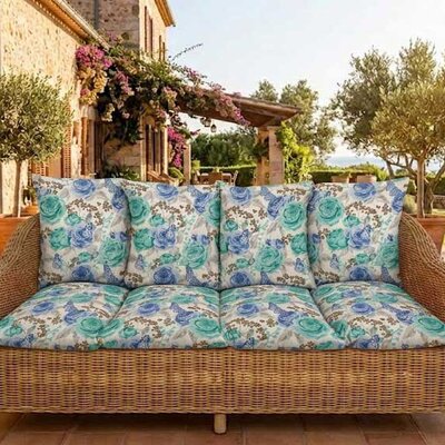 Jastuk Za BaštenskI Trosed 150x50x50 cm BLUE ROSES