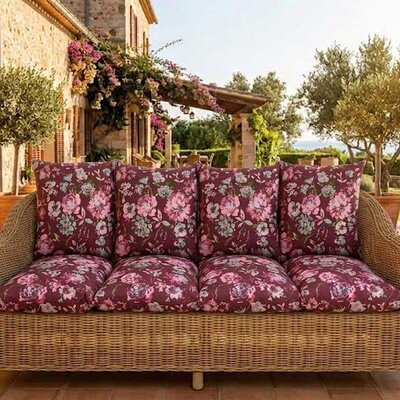 Jastuk Za BaštenskI Trosed 150x50x50 cm BORDEAUX RETRO