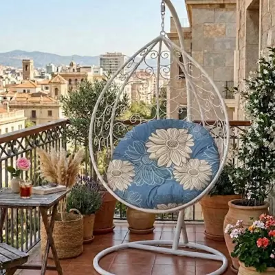 Jastuk 120cm Za Gnezdo Baštensku Ljuljašku BIG FLOWERS