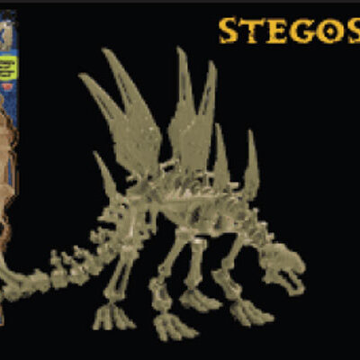 Skeleflex Dino Alien Lobanja WL57025 - Stegosaurus