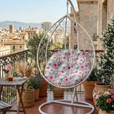 Jastuk 100cm Za Gnezdo Baštensku Ljuljašku PINK SPRING