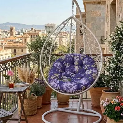 Jastuk 100cm Za Gnezdo Baštensku Ljuljašku VIOLET RETRO