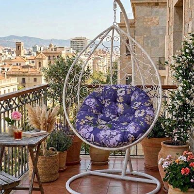 Jastuk 140cm Za Gnezdo Baštensku Ljuljašku VIOLET RETRO