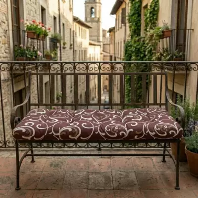 Jastuk za Klupu 200x40cm BROWN ORNAMENT