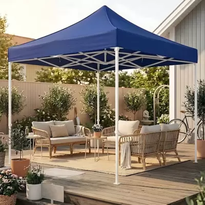 Sklopivi Kišobran PopUp Paviljon 3 x 3 m Plavi