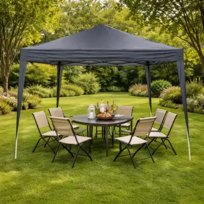 Progarden Pop-Up paviljon 3x3m Sivi – Instant Hladovina