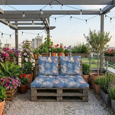 Komplet jastuka za garniture od paleta FLAMINGO-B