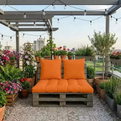 Komplet jastuka za garniture od paleta ORANGE