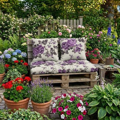 Komplet jastuka za garniture od paleta VIOLET GARDEN