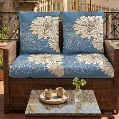 Jastuci za baštenski dvosed 100x50x50cm BIG FLOWERS