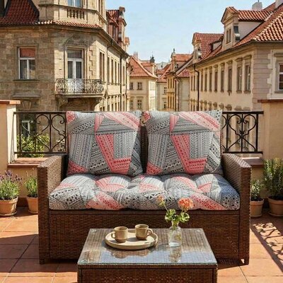 Jastuci za baštenski dvosed 100x50x50cm INDI