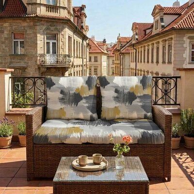 Jastuci za baštenski dvosed 100x50x50cm BLACK JAM