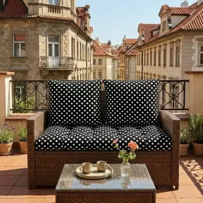 Jastuci za baštenski dvosed 100x50x50cm POLKA DOTS