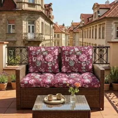 Jastuci za baštenski dvosed 100x50x50cm BORDEAUX RETRO