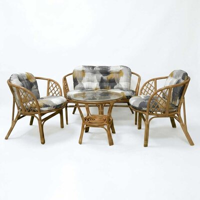 Jastuci za bambus ratan garnituru Bahama BLACK JAM