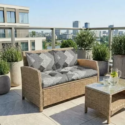 Jastuci za baštenski dvosed 130x50x50cm GREY STONE