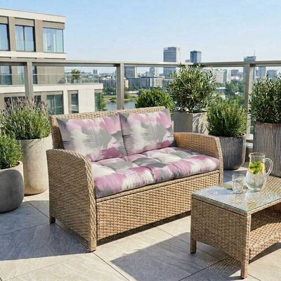 Jastuci za baštenski dvosed 130x50x50cm PINK JAM