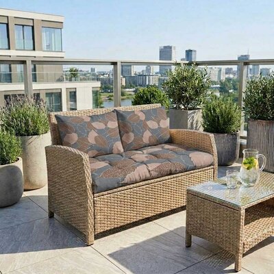 Jastuci za baštenski dvosed 130x50x50cm LEAVES