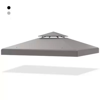 Zamensko Platno Za Krov Paviljona 3 x 3 m Siva Boja