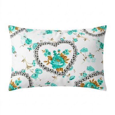 Pamučni dekorativni jastuk 70x50 cm 1 komad FLOURISH GREEN