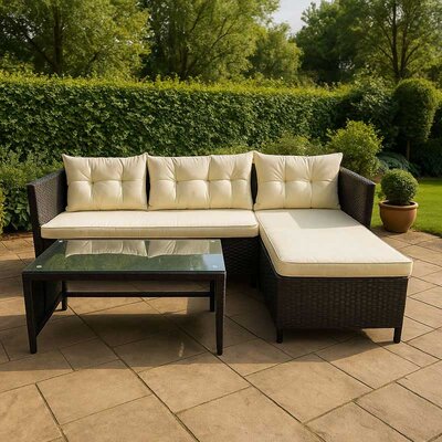 Baštenska garnitura Tahiti crna 22-008801G