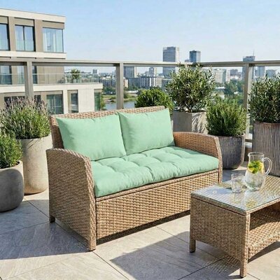 Jastuci za baštenski dvosed 130x50x50cm MINT