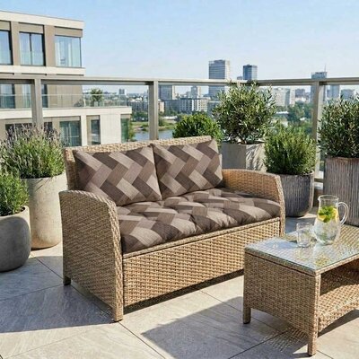 Jastuci za baštenski dvosed 130x50x50cm TRICOT-BR