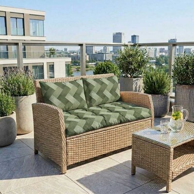 Jastuci za baštenski dvosed 130x50x50cm TRICOT-GR