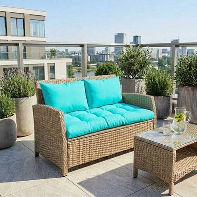 Jastuci za baštenski dvosed 130x50x50cm TURQUOISE