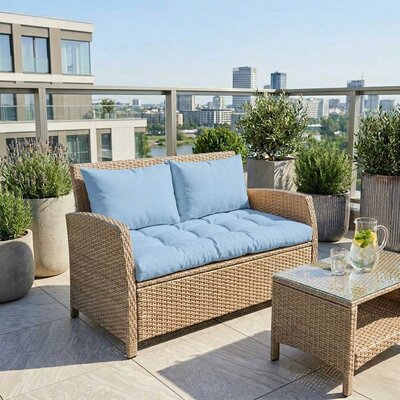 Jastuci za baštenski dvosed 130x50x50cm SKY BLUE