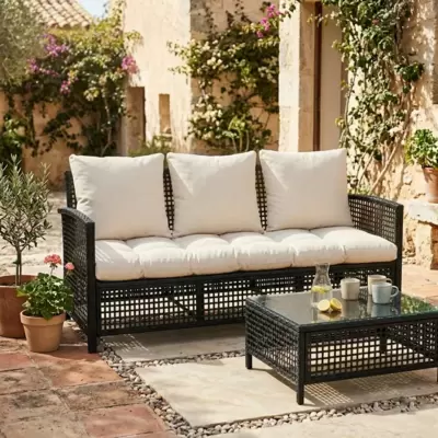 Jastuci za baštenski trosed 160x50x50cm IVORY