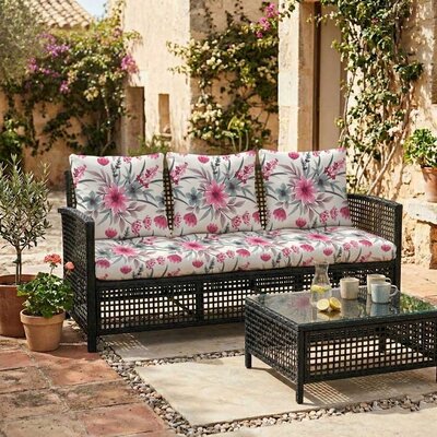 Jastuci za baštenski trosed 160x50x50cm PINK SPRING