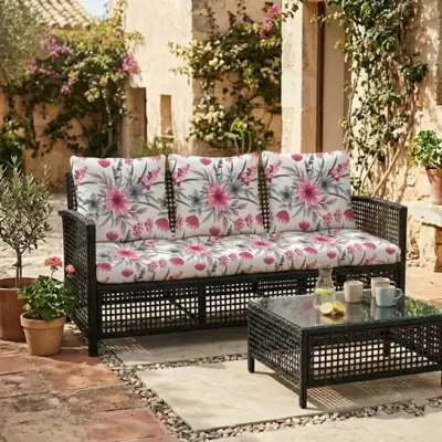 Jastuci za baštenski trosed 160x50x50cm PINK SPRING