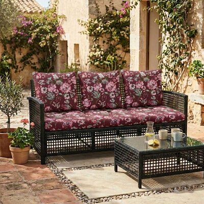 Jastuci za baštenski trosed 160x50x50cm BORDEAUX RETRO